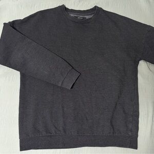 charcoal gray crew neck